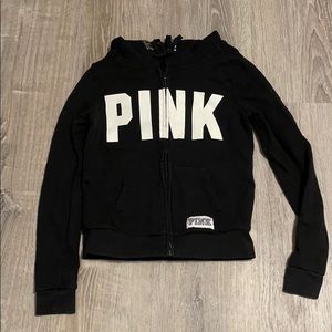 Pink zip up hoodie